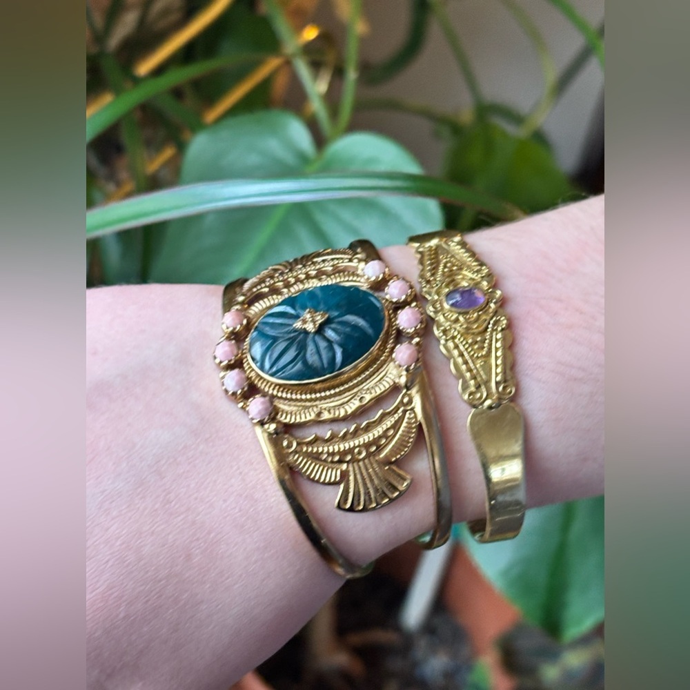 L'Atelier Plume - Delicate Aquamarine Cuff - EUC - Picture 10 of 10